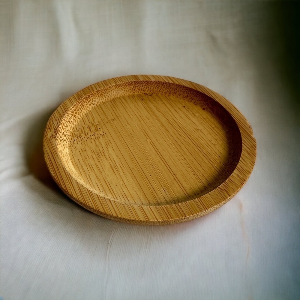 Wooden Bamboo Plant Saucer Drip Tray - Picture 7 of 14